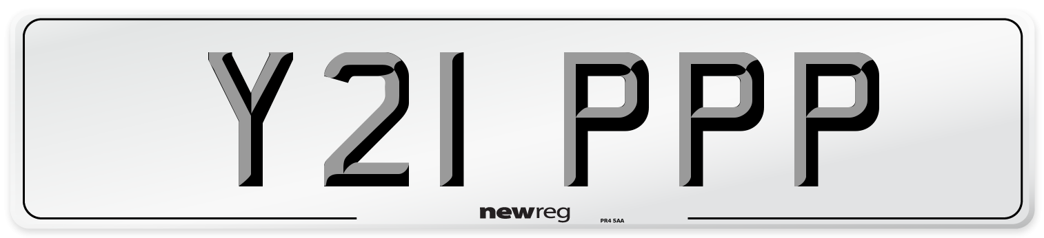 Y21 PPP Number Plate from New Reg